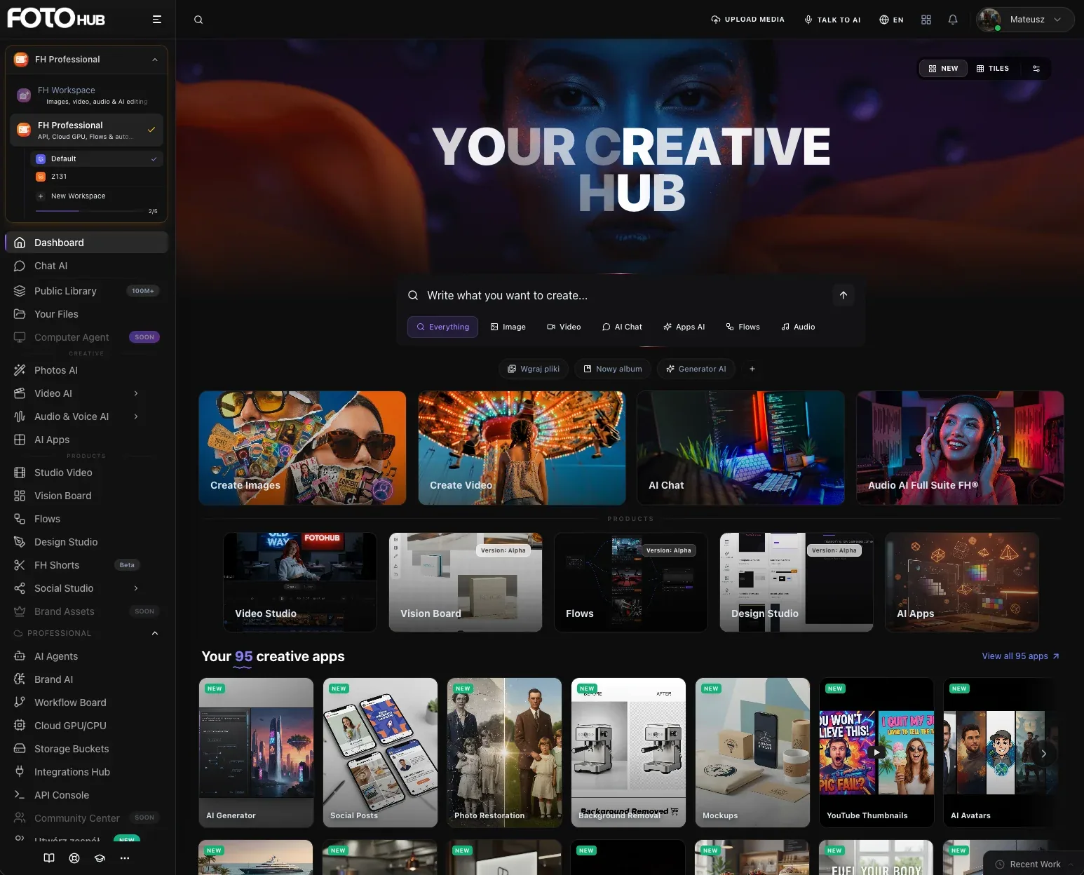 FOTOhub evolves into Creative AI OS - the operating system for creativity