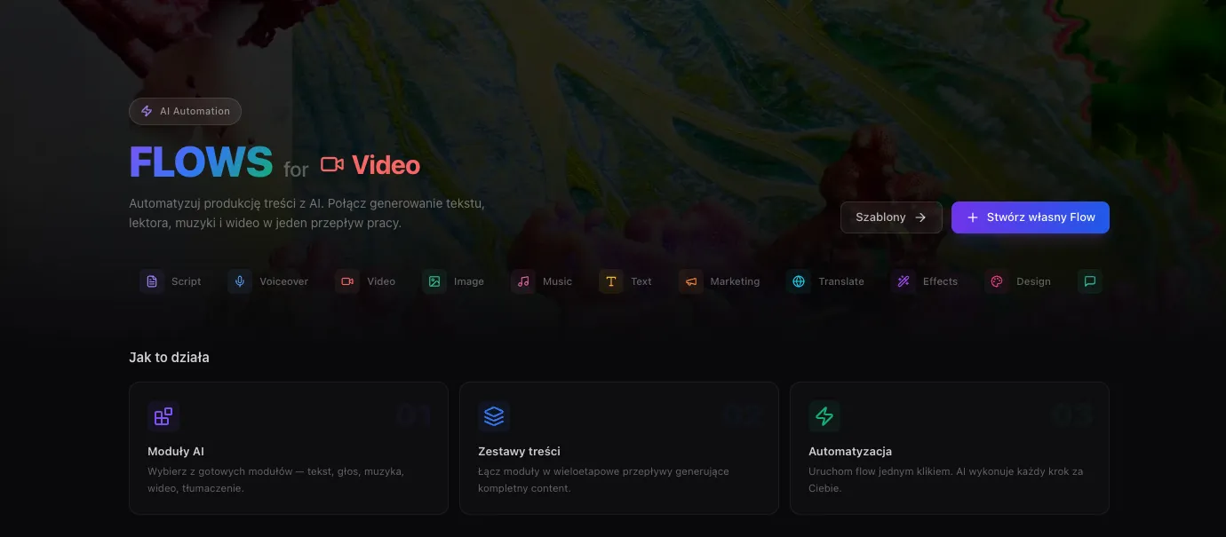 Flows Agent — visual pipeline builder